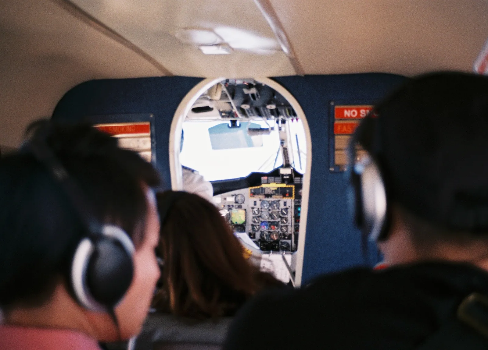 ちっさい飛行機の中
