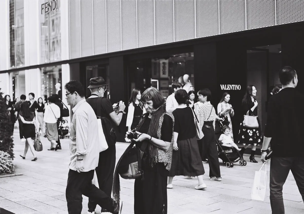 銀座の海外旅行客