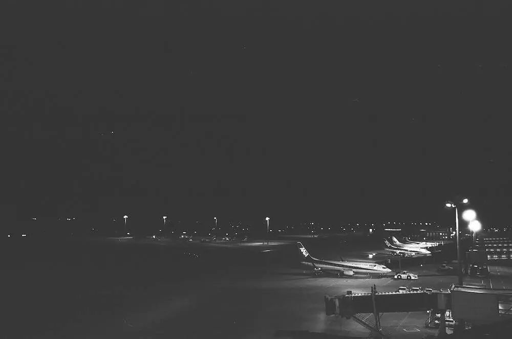 中部国際空港の飛行機のところ