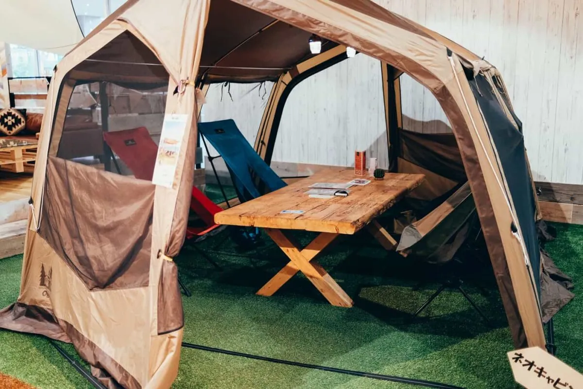 ogawaテントとキャンプ飯が堪能できるGRAND lodge CAFE & RESTAURANTに行ってきた