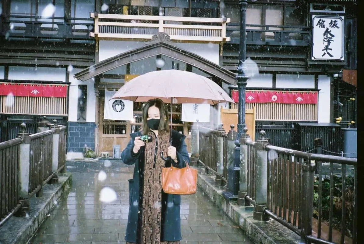 CONTAX T2と銀山温泉