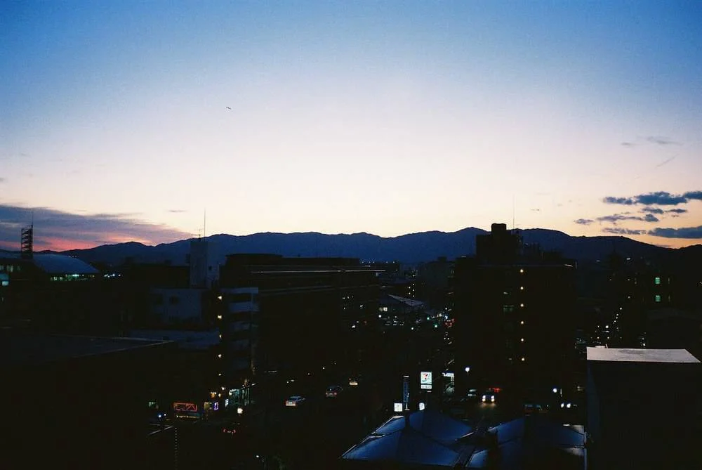 ホテルからの夕焼け
