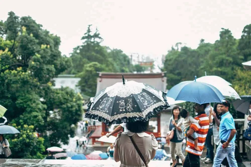 雨の鎌倉旅行